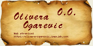 Olivera Ogarević vizit kartica